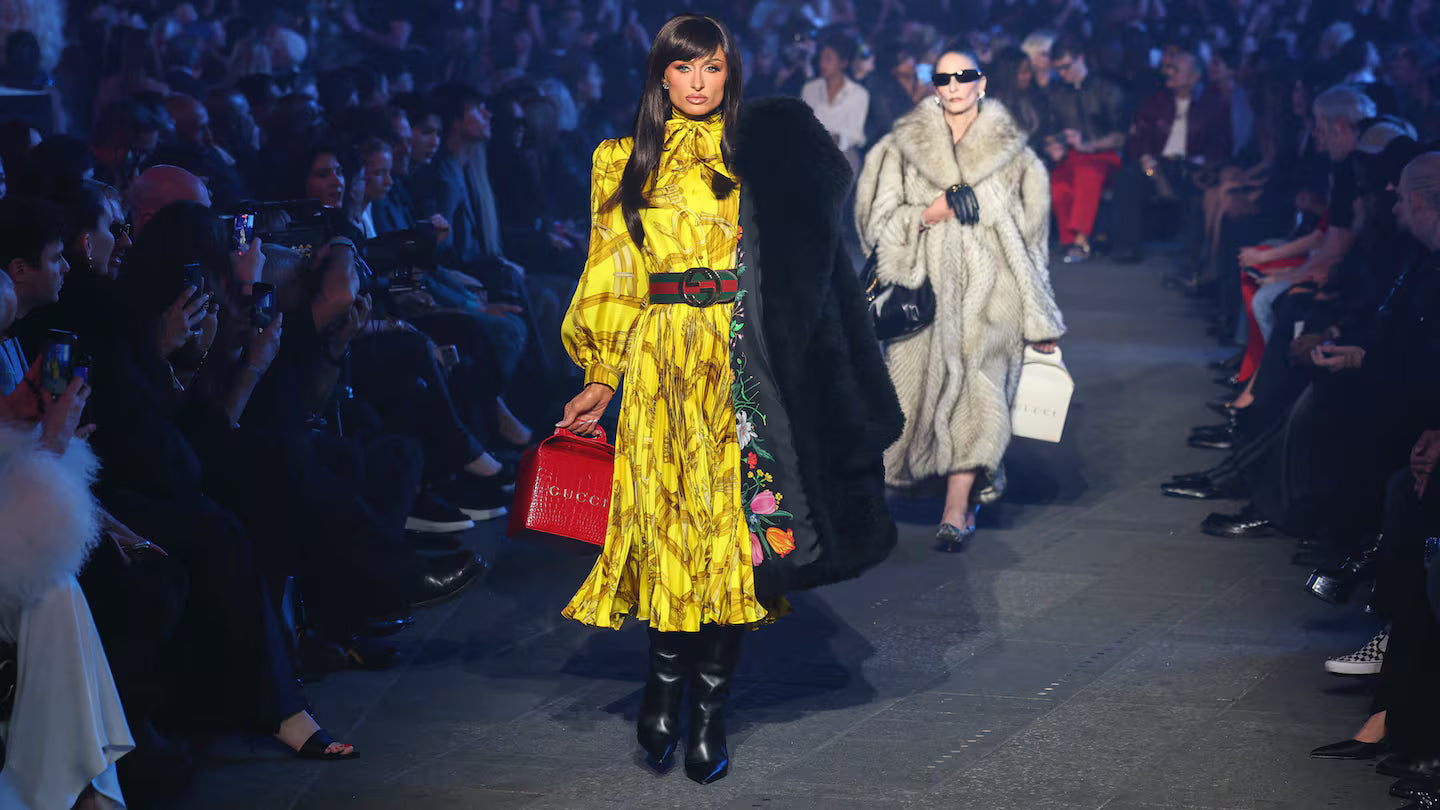 Gucci Cruise 2027: moda urbana em Times Square